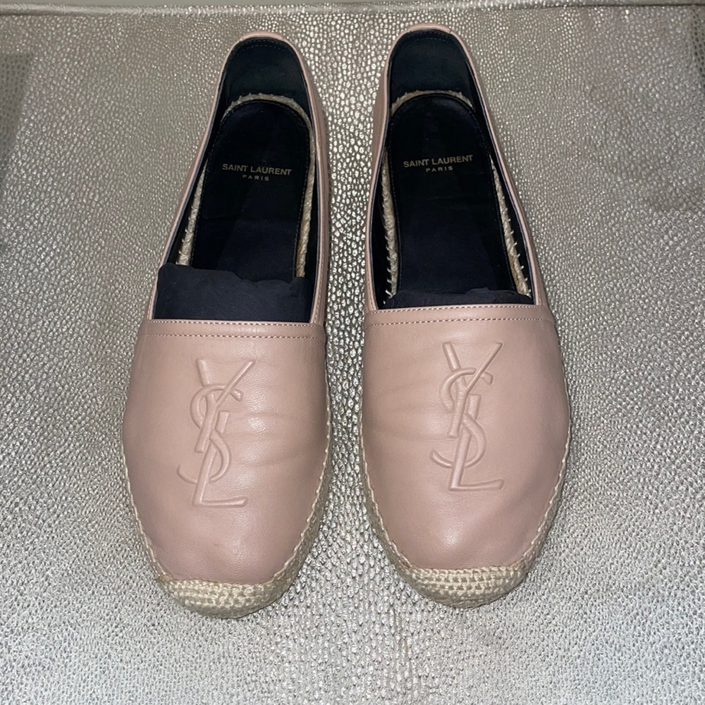 YSL logo espadrilles